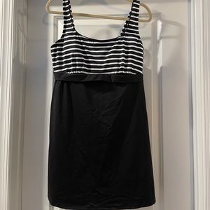 Lands End Underwire Dresskini Tankini Top size 14